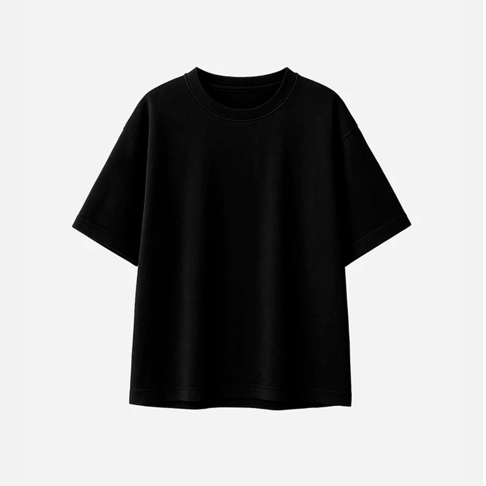Camiseta oversize unisex negra
